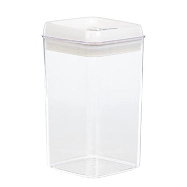 Invero Set mit 3 großen 2.3 l Frischhaltedosen – Küchen-Speisekammer-Organisation, stapelbare Behälter mit luftdichtem, einfachem Clip-Deckelverschluss für Mehl, Reis, Nudelschalen, Nüsse und mehr im Sale
